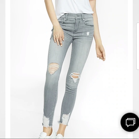 Express Denim - FINAL PRICE!!!!  EXPRESS ripped destroyed stretch jeans